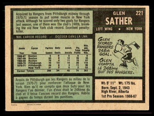 1971-72 O-Pee-Chee OPC #1-264 'VG to VGEX' Complete Your Set Break Pick *virtus* - Picture 429 of 499