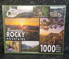 Rocky Mountains 1000 Pc Jigsaw Puzzle Outdoors National Park 20" x 27" Wildlife