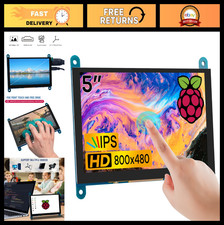 5" IPS LCD Touch Screen Monitor 800x480 HDMI for Raspberry Pi 5/4/3, BB Black, W