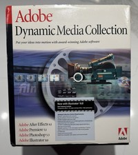 RARE Adobe Dynamic Media Collection Open Box Sealed Manuals / Disk / VHS  Mac 