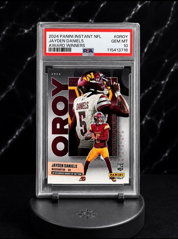2024 Panini Instant Jayden Daniels AP Offensive Rookie of the Year PSA 10 Gem Mi