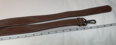 ECOSUSI Brown Adjustable Crossbody Purse Strap Vegan Leather Antique Brass