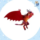 8" Authentic How to Train Your Dragon4 HOOKFANG New Model Printed Fabric Doll