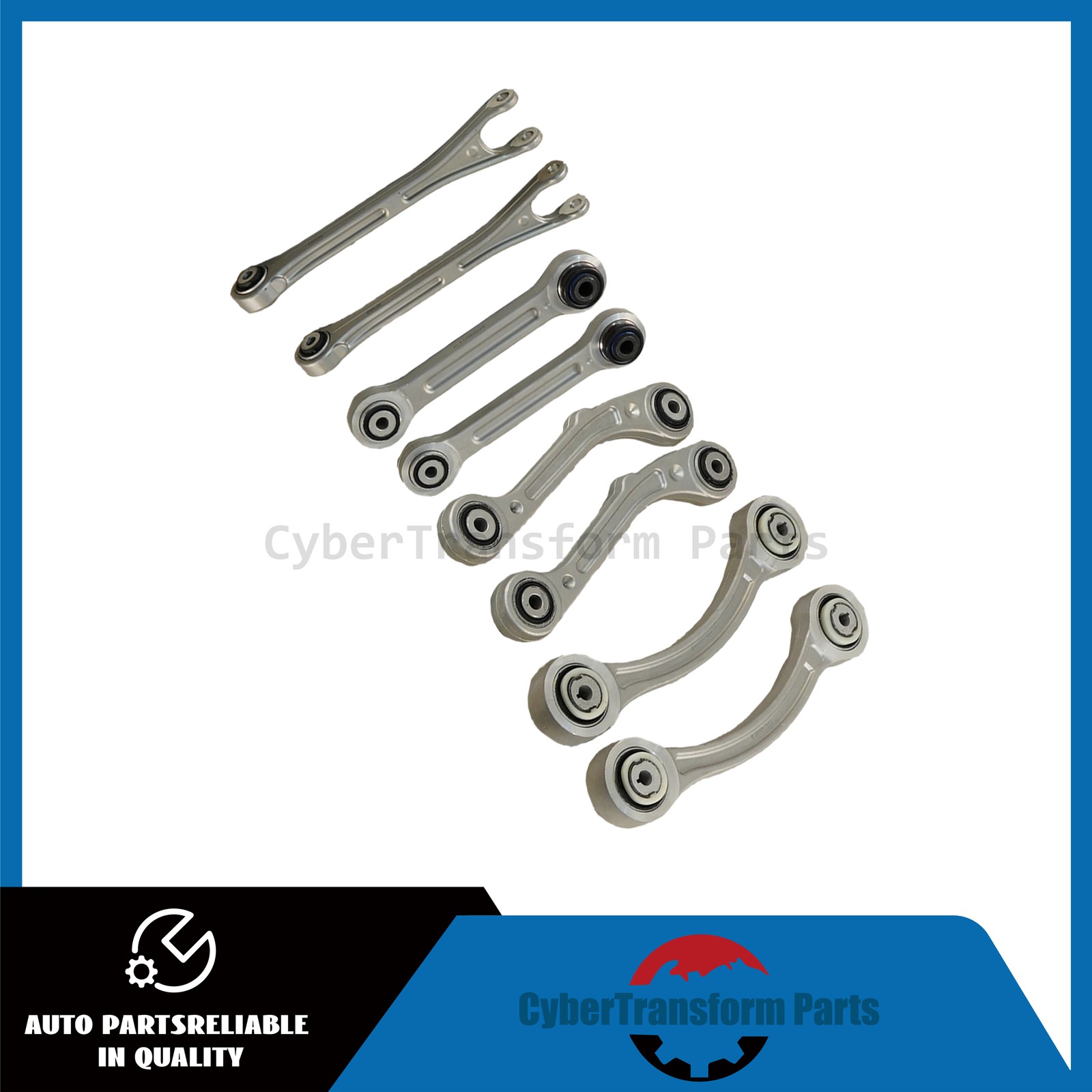 NEW 8PCS Fits Maserati Ghibli Quattroporte 14-16 Rear Suspension Control Arm Set