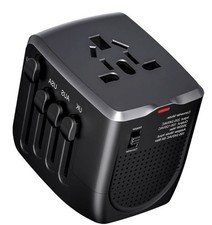 International Travel Adapter Voltage Converter Plug USA to UK Europe Australia