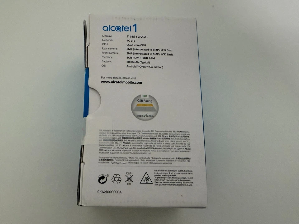 BRAND NEW ALCATEL 1 5033X MOBILE PHONE - UNLOCKED - 8GB - 4G - 5MP CAMERA - Image 4 of 4