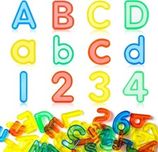 66 Pcs Translucent Letters and Numbers   Plastic Alphabet Letters for Kids   ...