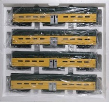 MTH Premier 20-6558 Chicago & Northwestern Bi-Level 70' 4 Pack O Scale LN