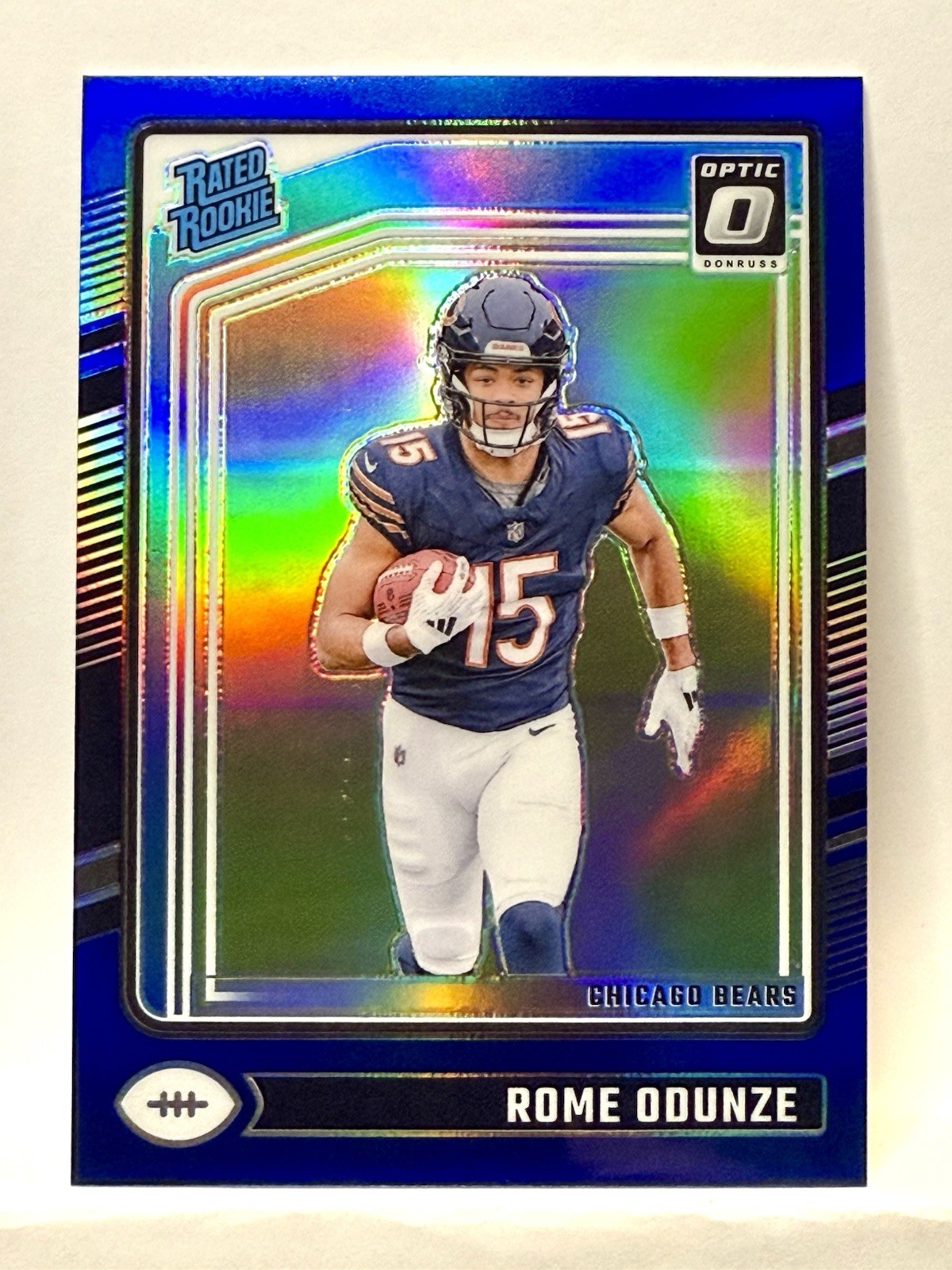 2024 Panini Donruss Optic - Rated Rookie Rome Odunze #286 Blue Prizm /199 (RC)