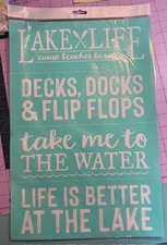 Lake Life Chalk Couture Transfer