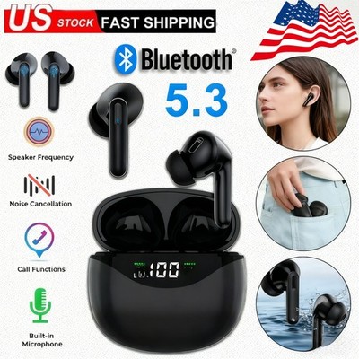 Bluetooth 5.3 Wireless Earbuds Active Noise Cancelling TWS Headphones IPX5