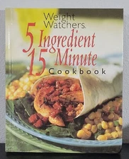 Weight Watchers 5 Ingredient 15 Minute Cookbook - Hardcover - GOOD