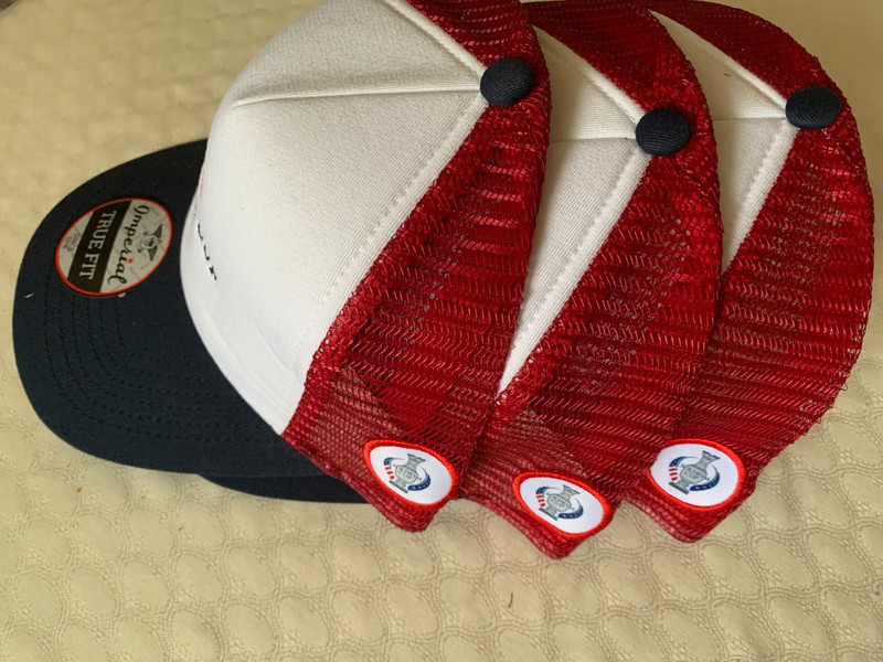 3 NEW 2024 Solheim Cup Golf Tournament Adjustable Mesh Hats Red/White/Blue #15a