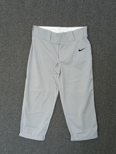 Nike Vapor Boys Select High Piped Baseball 3/4 Pants Gray BQ6444-052 Size XL