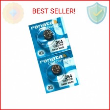 Renata 364 SR621SW Batteries - 1.55V Silver Oxide 364 Watch Battery 2 Count 