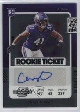 2021 Panini Contenders Optic Rookie Ticket Auto Chazz Surratt #196 Auto 1u6