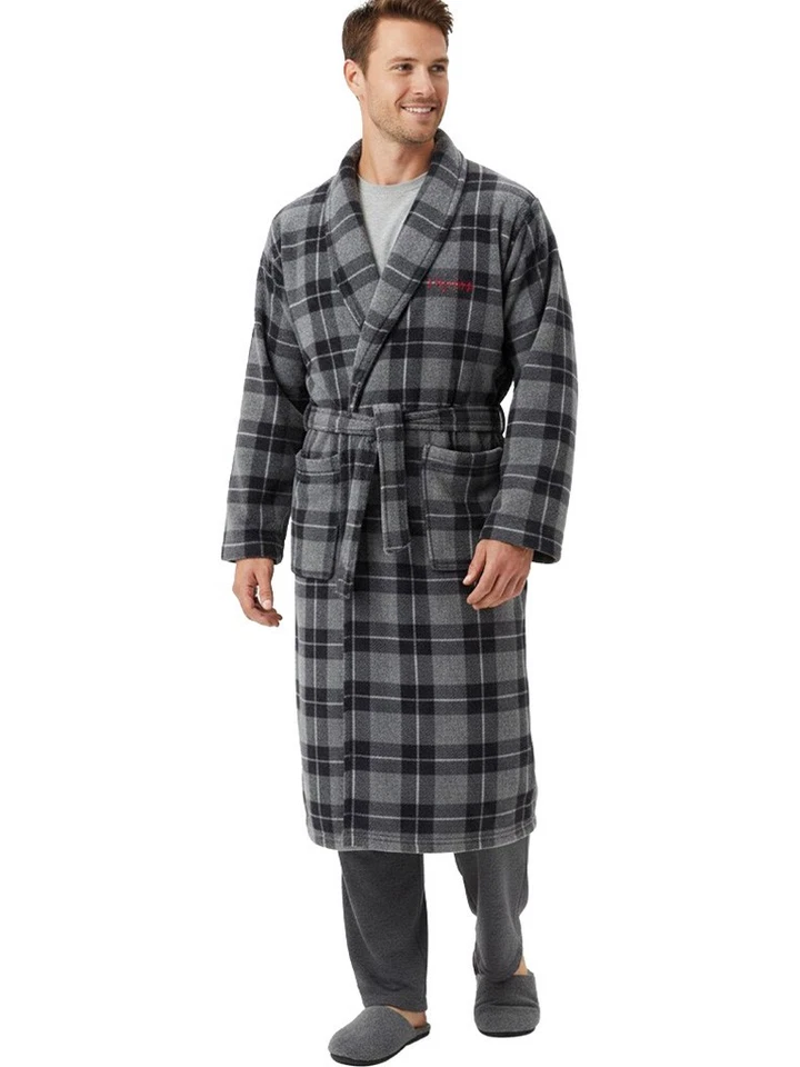 VITERBO BIANCHERIA Vestaglia Uomo da Camera LMW00329 in Morbido Pile Invernale Lunga