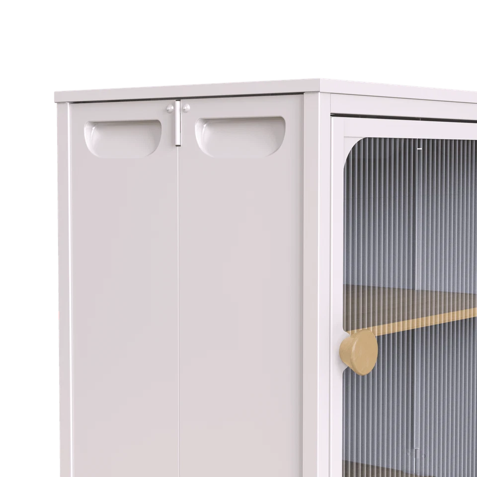 Armário dobrável único resistente e conveniente, combo durável aço-madeira - Imagem 3 de 4