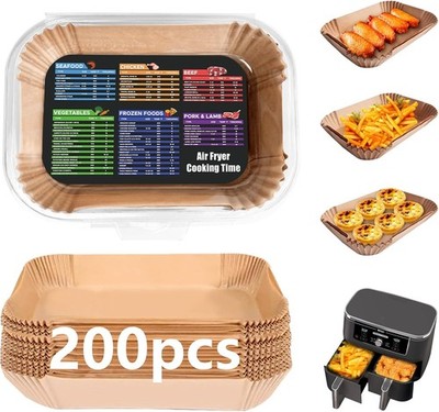 200 Backpapier für Ninja SL400EU Double Stack XL  Heißluftfritteuse Zubehör/