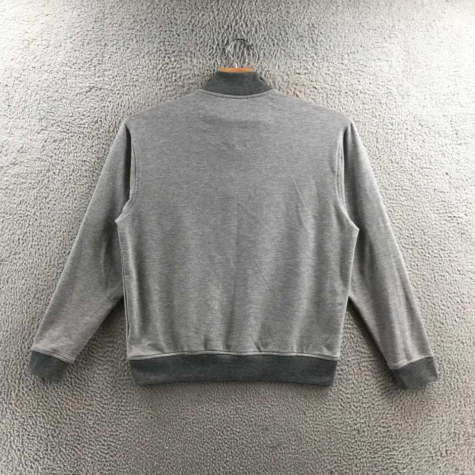 Pebble Beach Performance Sweatshirt Mens M Gray 1/4 Zip Pullover Longsleeve - Image 2 of 4