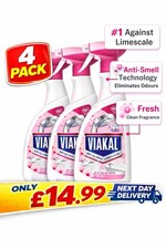Pack of 4 Viakal Fresh Limescale Remover Spray 500ml 7.50 per litre