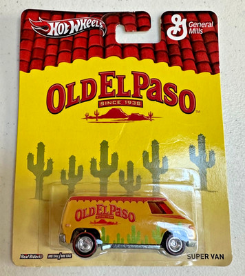 Hot Wheels~ General Mills *Old El Paso* Super Van w/Real Riders