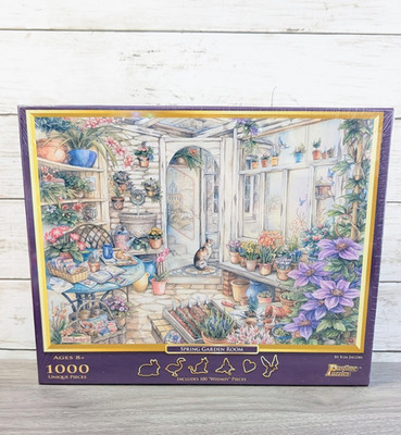 2012 Pastime Puzzles Spring Garden Room 1000 Piece Winning Move Games Kim Jacobs