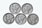 High Grade Lot 1936 1935 1936 1938 1938 Mercury Dime Collection *301