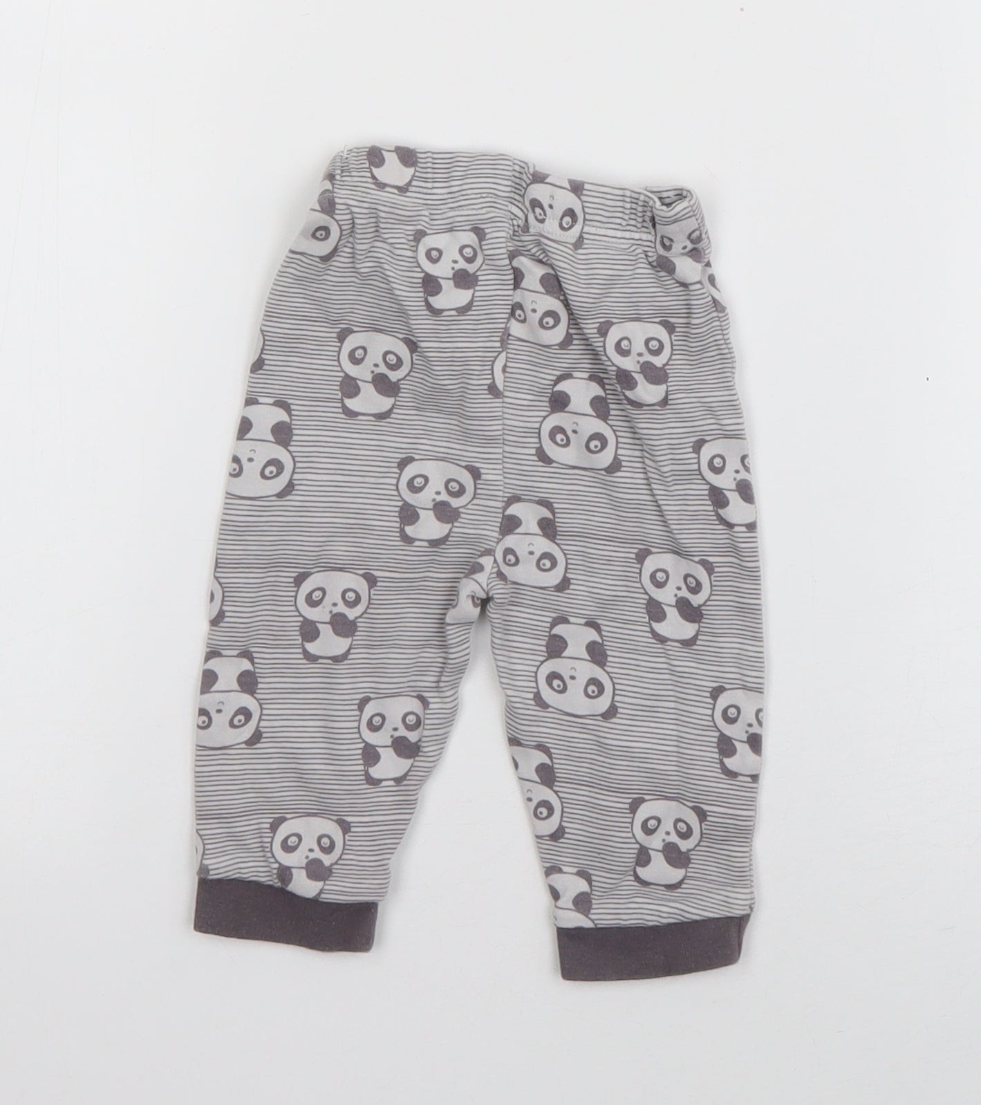 Girls UK Size 3-6 Months Nutmeg  Jogger Grey Trousers image 2