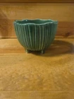 MCM McCoy Pottery Ribbed Footed Planter #612 Green