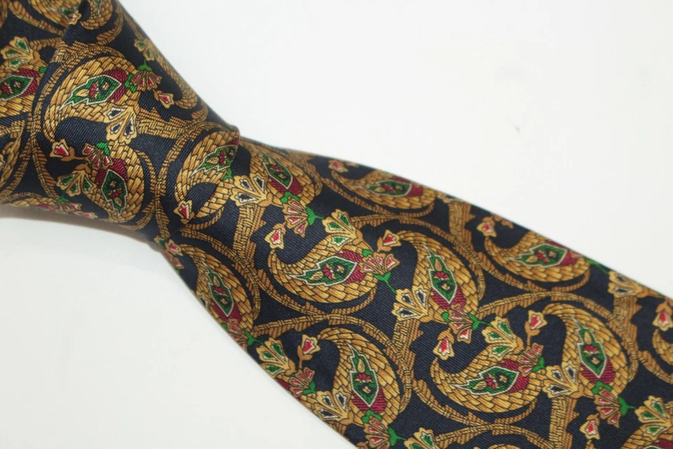 Gravata de seda RENATO BALESTRA feita na Itália F82464 - Imagem 3 de 4