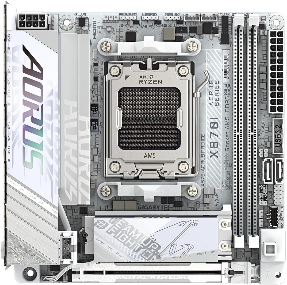 GIGABYTE X870I AORUS PRO ICE AMD AM5 Mini ITX DDR5 Desktop Motherboard