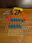 Vintage 1974-75 Playmobil Geobra Fire Truck No.7 w/ 11 figures & accessories