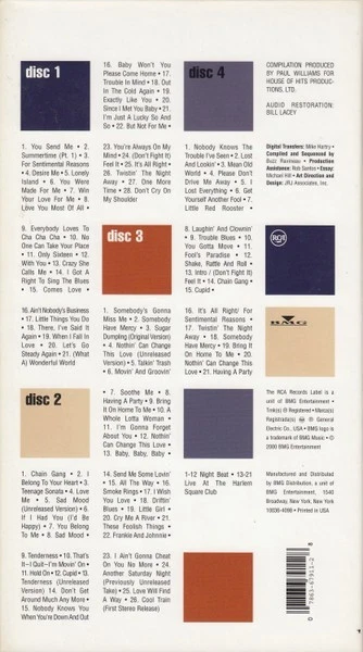 Sam Cooke - The Man Who Invented Soul - 4-CD-Box - RCA 2000 - Made in USA - Bild 2 von 3