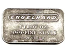 Engelhard 1oz .999 silver bar Horizontal style logo FIRST with serial number WOW