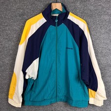 Vintage Adidas Colorblock Track Jacket Windbreaker Zip Up Retro Men's XLarge