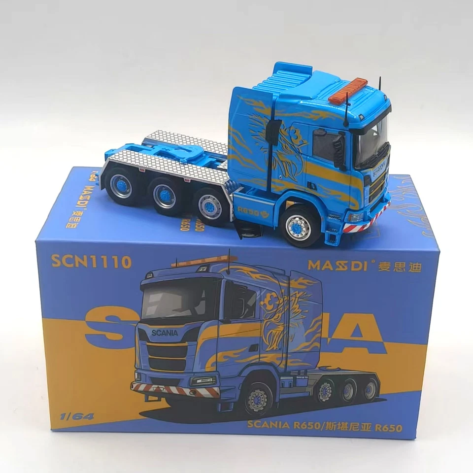 Highly Detailed 1:64 Blue Scania R-series - Metal Diecast Truck - Image 2 of 4