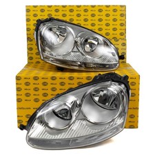 2x HELLA HALOGEN H7 Hauptscheinwerfer für VW GOLF 5 1K1 1K5 JETTA 3 1K2