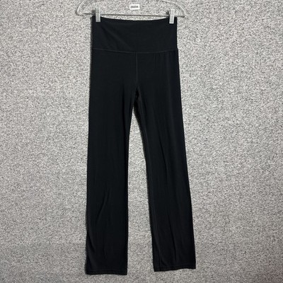Athleta Women's Size Small Black Soft Elation High Rise Straight Leg Pants