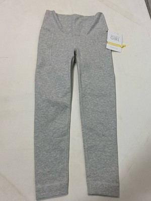 NWT  Athleta Girl Natural Play Stash Tight Leggings Medium (8-10) Gray Stretch