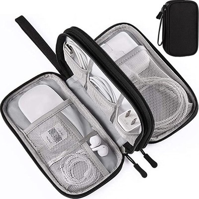 Electronics Accessories Organizer Bag, Portable Tech Gear Phone Accessories S...