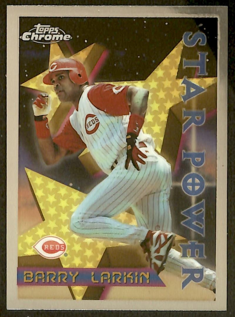 1996 Topps Chrome #6 Barry Larkin Cincinnati Reds