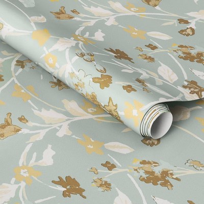 Floral Light Sage Green Wallpaper - Threshold