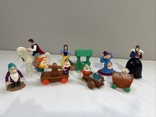 VTG Disney 1992 10pc Snow White  the Seven Dwarfs McDonalds Happy Meal Set
