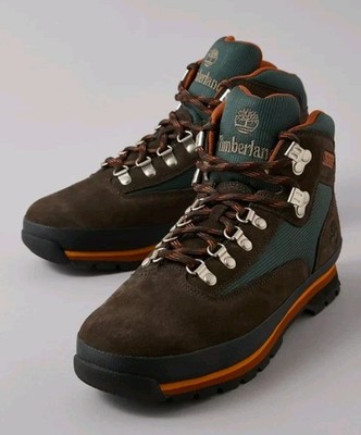 Timberland Euro Hiker Mid Men's Size 9 Lace Up Boots Dark Brown