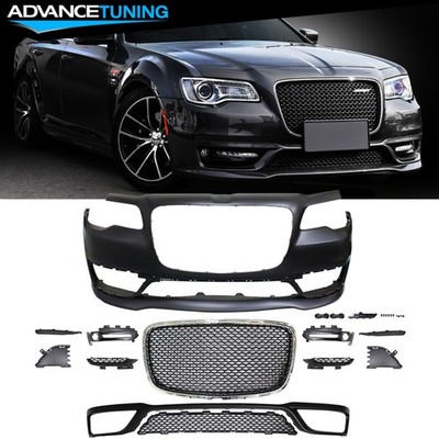Fits 15-22 Chrysler 300 S Model Front Bumper Conversion w/ Grille No Sensor Hole