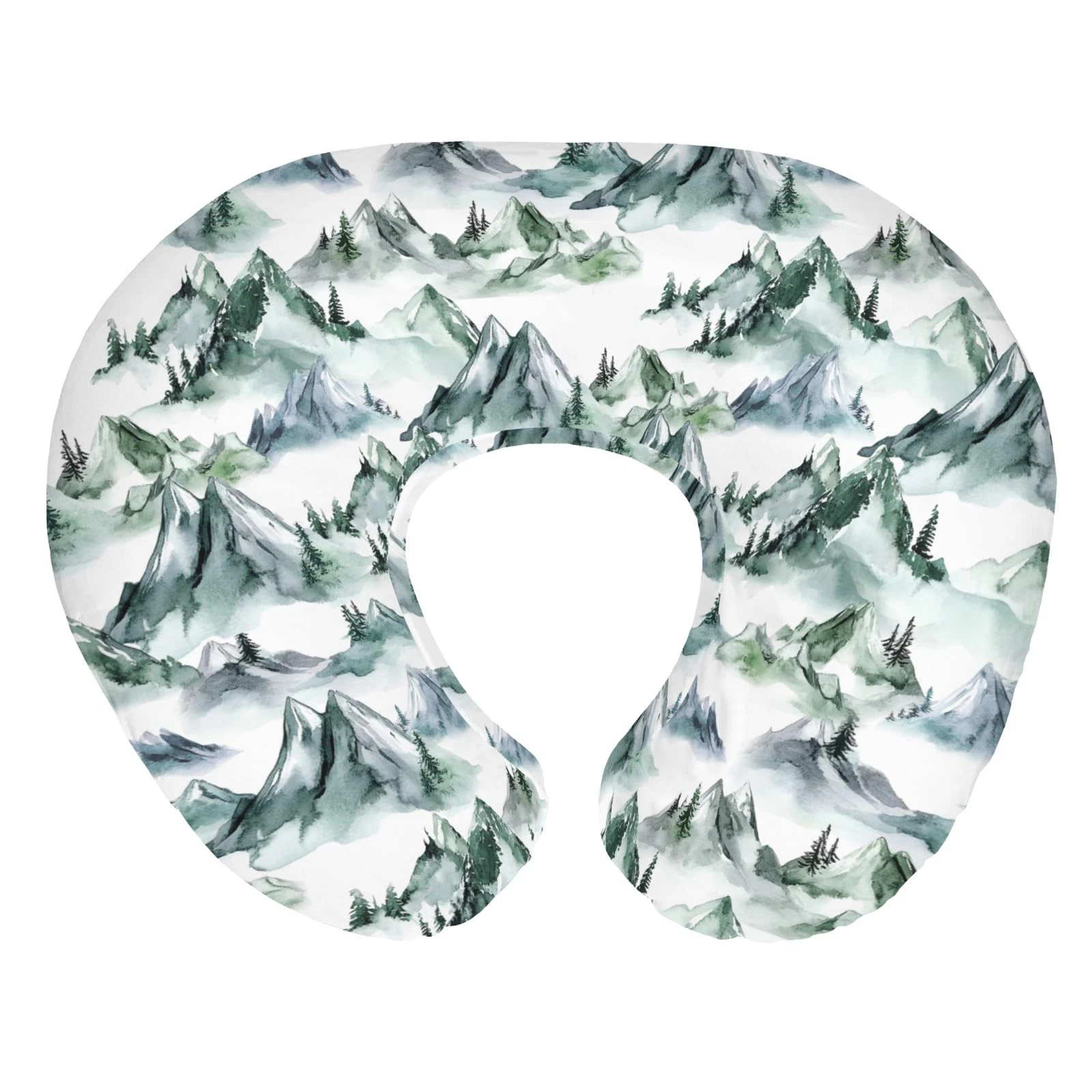 Watercolor Green Mountain Baby Nursing Pillow Covers for Boy Girl Trees Fores...
Opens in a new wind