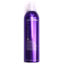RUSK Deepshine PlatinumX Mousse 8.8 oz Tone Brassiness Volume for Blonde Hair