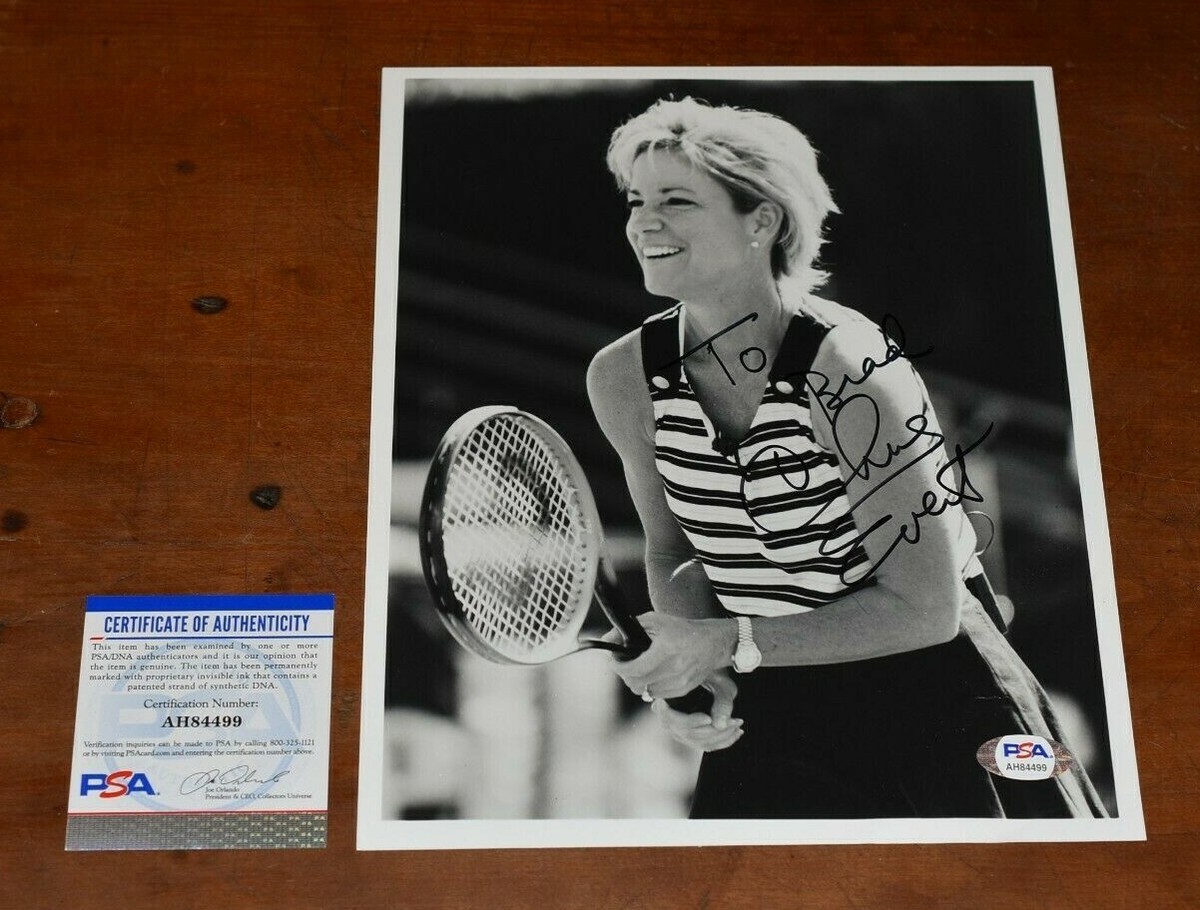 CHRIS EVERT Signed 8x10 Photo-TENNIS Legend-PSA Authenticated | eBay