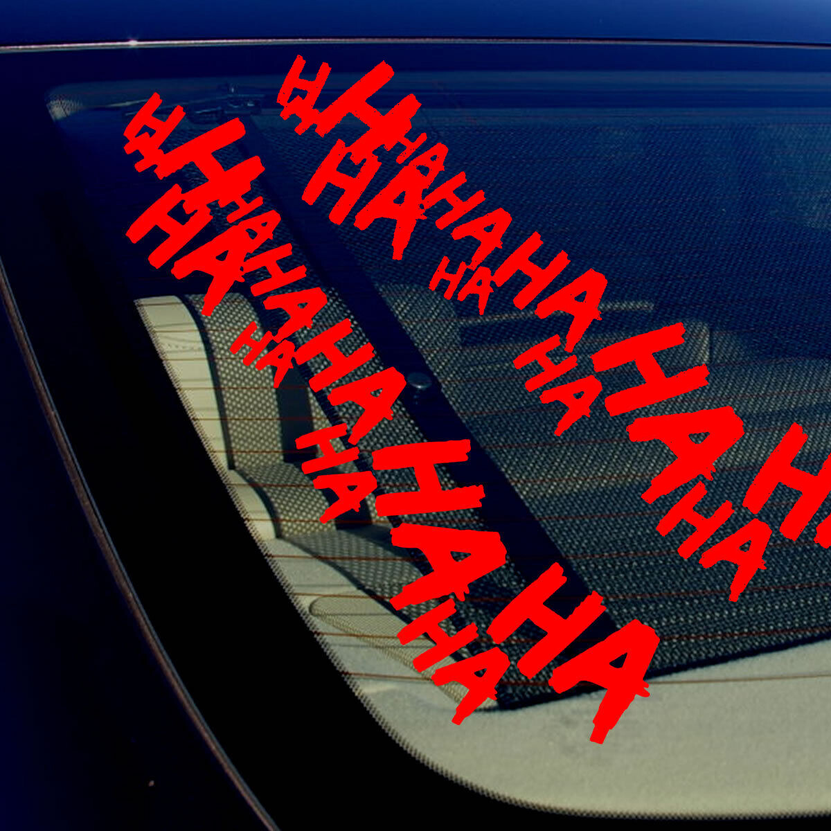 Autocollant Voiture HAHAHA – Lettrage Joker Batman, Sticker Humoristique #1401-100